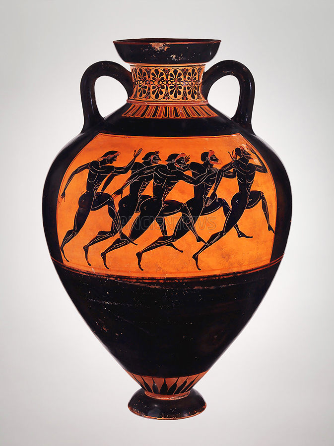 терракотовая амфора, вручавшаяся победителю Панафинейских игр, 530 г.