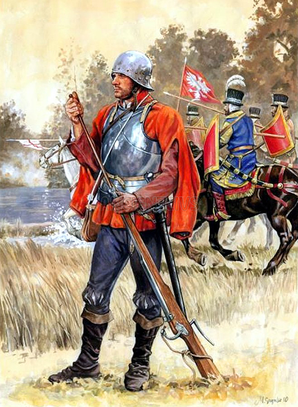 польские аркебузиры и легкие гусары XVI в.