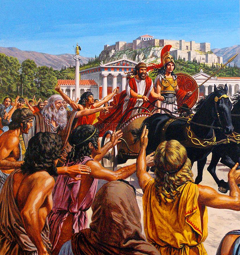 тиран Писистрат стремился сделать Афины крупным религиозным центром