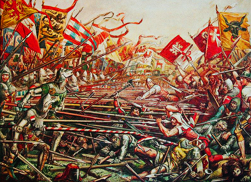 победа Швейцарского союза в битве при Земпахе, 1386 г.