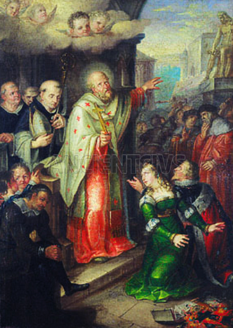 крещение Борживоя I - первого исторического князя Чешского княжества