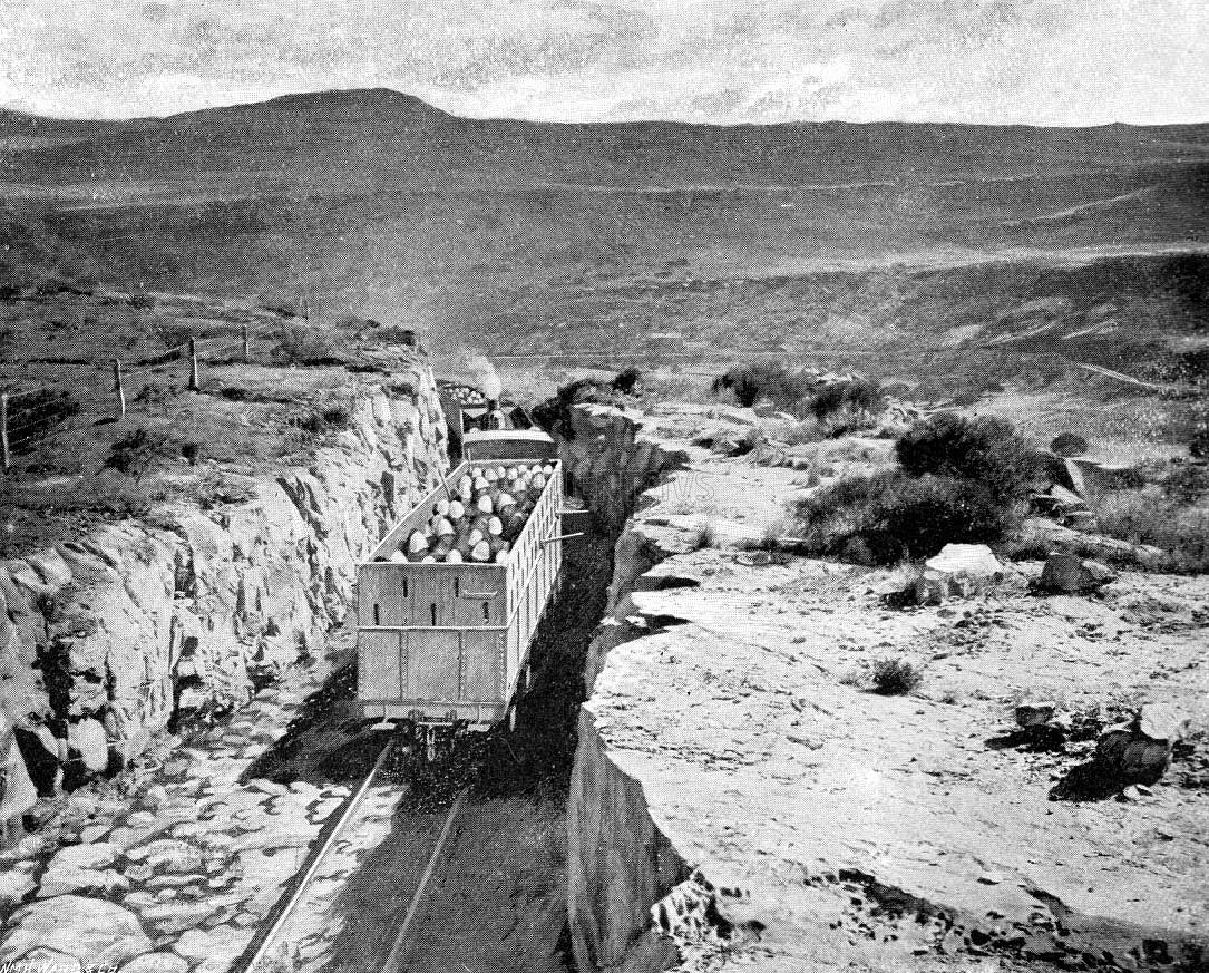 британские войска на бронепоезде, битва при Стормберге, 1899 г.