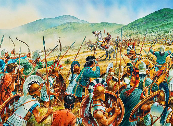 афинская пехота в битве при Платеях, 479 г. до н. э.