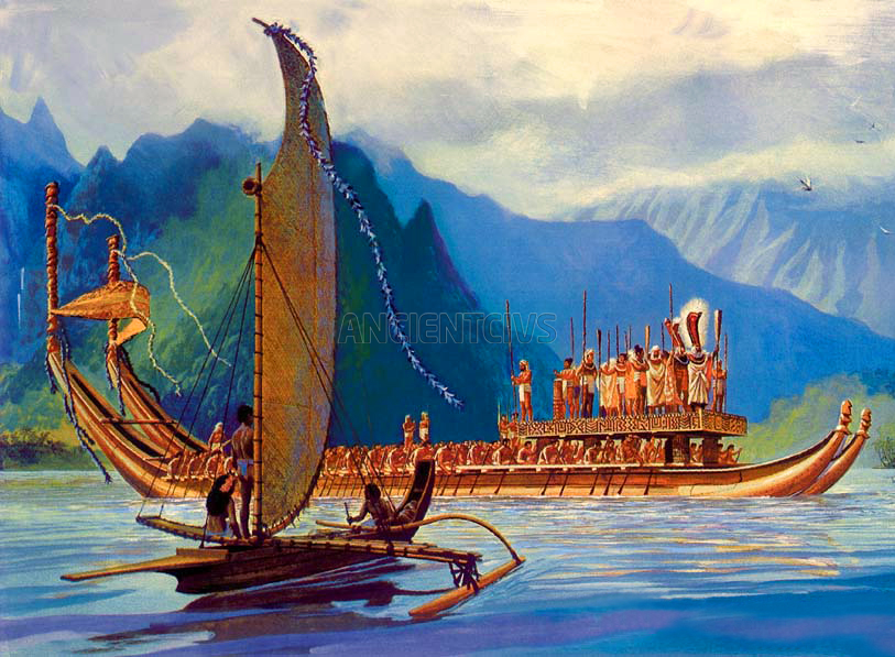 таитянское боевое каноэ