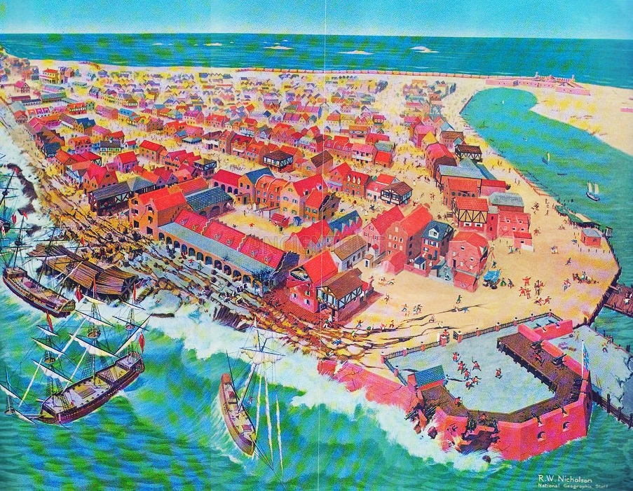 землетрясение 1692 г. на Ямайке, вызвавшее цунами