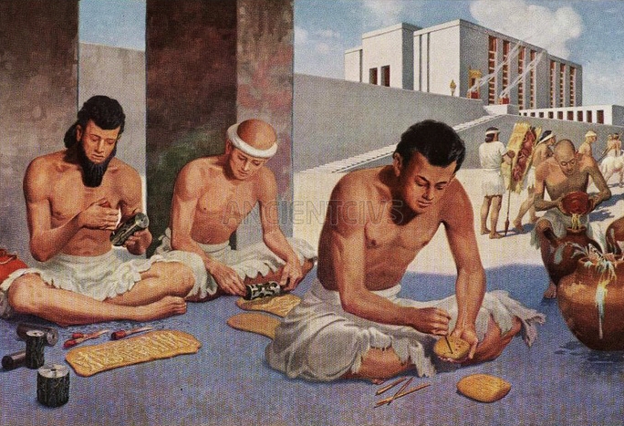 шумерская клинопись, конец IV-го тыс. до н.э.