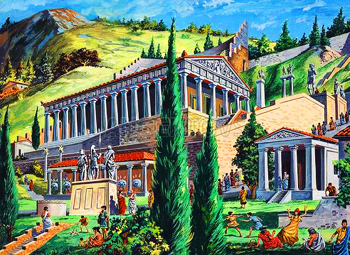 святилище Аполлона в древних Дельфах, Греция