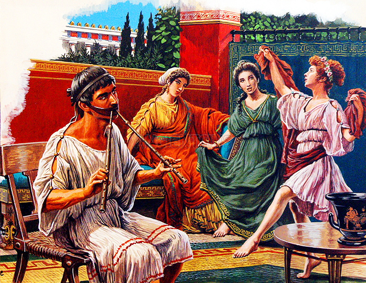 музыка и танцы в древних Афинах