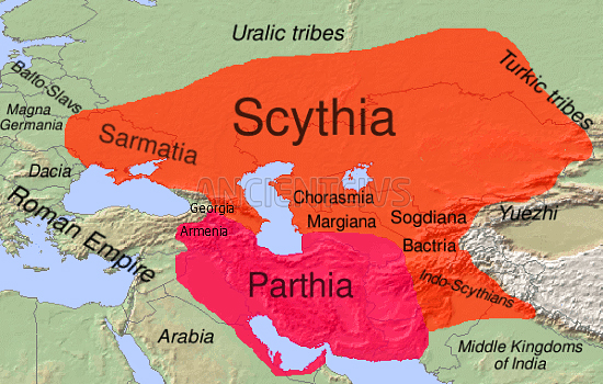 область расселения скифов