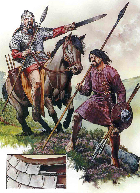 пиктские воины, 690 г. н.э.