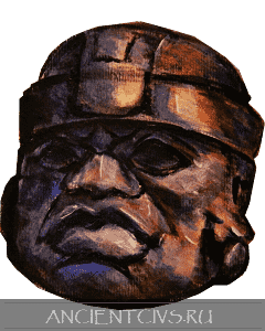 Знаменитая Ольмекская голова (Мексика, 1200 - 400 годы до нашей эры)