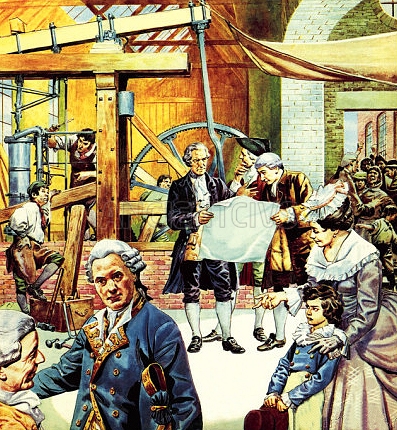 усовершенствование парового двигателя Джеймсом Ваттом усовершенствование парового двигателя Джеймсом Ваттом