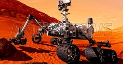 Марсоход Curiosity на Марсе