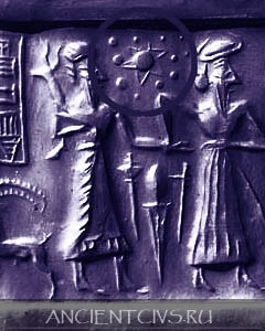 Клинописная шумерская табличка, изображающая Нибиру, Мардук, Планету X