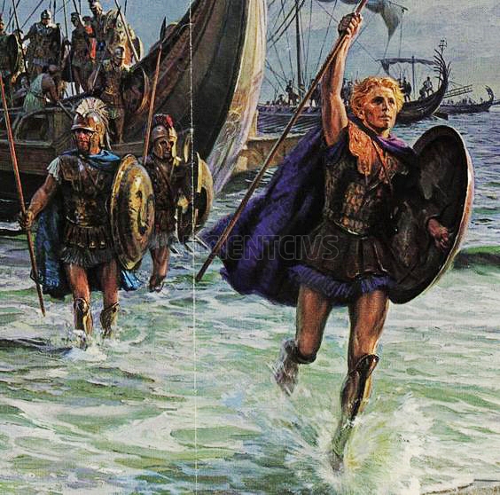 переправа Александра в Малую Азию через пролив Геллеспон