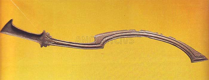 ханаанский древний серповидный меч