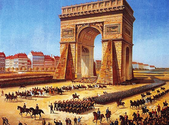 германские войска входят в Париж